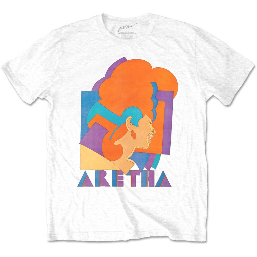 Aretha Franklin - Milton Graphic Mens Tshirt - White